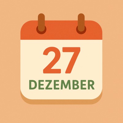 Historischer Kalender – 27. Dezember